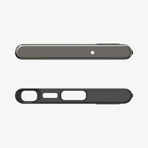 ACS05626 - Galaxy S23 Ultra Case Neo Hybrid in black showing the back
